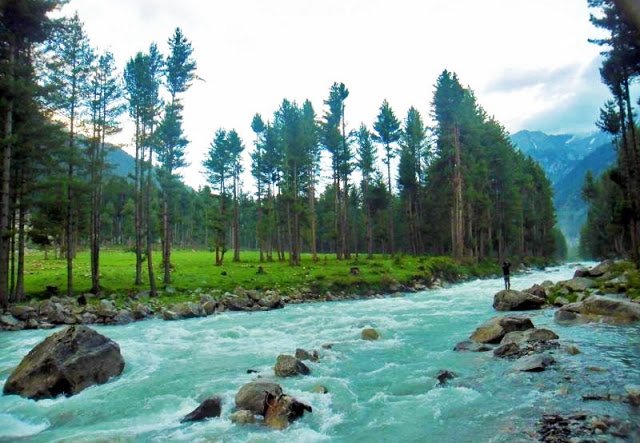 Scenic view of Pankora River in Kumrat valley